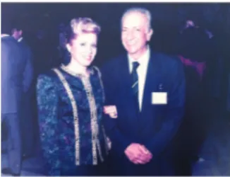 Figure 3. José Hyppolito in 1991, when he was the Chairman of  the Sociedade Brasileira de Coloproctologia, with his wife Rosaly.