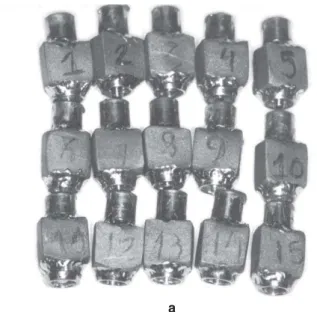 FIGURE 3-  a- Laser welding group (LWG) and  b-Casting group (CG)