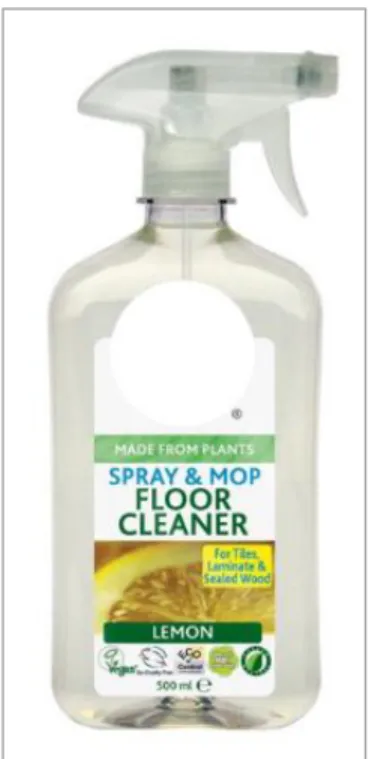 Figure 4. Manipulated image of “Earth Cleaning Products” detergent 
