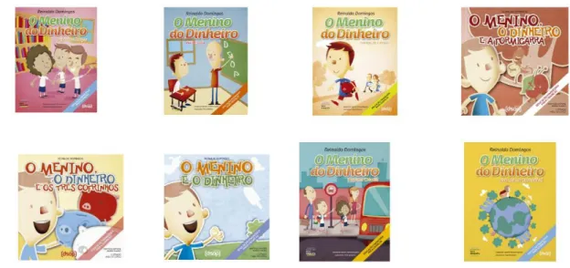 Figura 9 – Livros da Editora DSOP sobre Educação Financeira  Fonte: http://www.editoradsop.com.br/genero/paradidaticos/ 