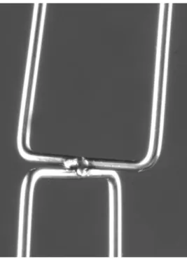 FIGURE 2- Cross joints. Wire material: Forestanit in spring hard quality (diameter 0.9 mm)
