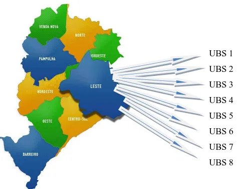 FIGURA 1  ˗  Mapa Regional de Belo Horizonte    