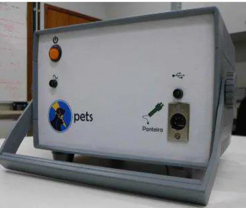 Figura  4.  Aparelho  eletroporador  desenvolvido  pelo  Departamento  de  Engenha  Elétrica  da  Escola de Engenharia da UFMG para uso na técnica da eletroquimioterapia in vivo