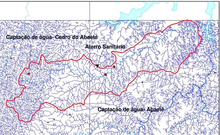 Figura 5.3 – Bacia do ribeirão Marmelada: Distribuição geográfica das outorgas concedidas  pelo IGAM (Escala: 1:100.000)