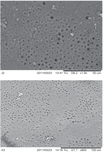 Figure 1 shows the means and standard  deviations of residual calcium hydroxide after the  various removal group techniques were applied