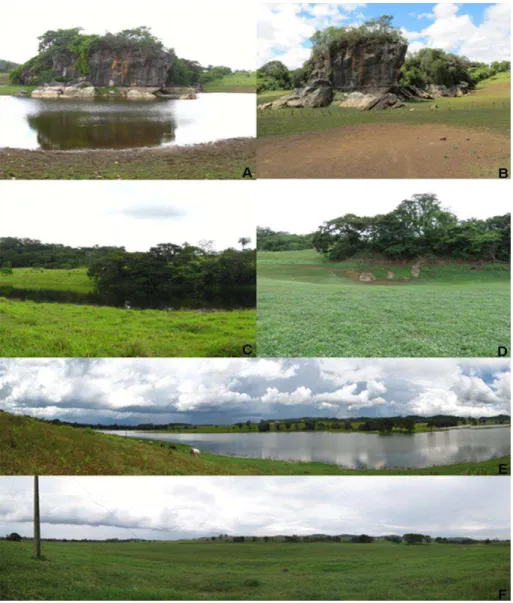 Figura  2:  Algumas  lagoas  da  Área  de  Proteção  Ambiental  Carste  de  Lagoa  Santa,  Minas 