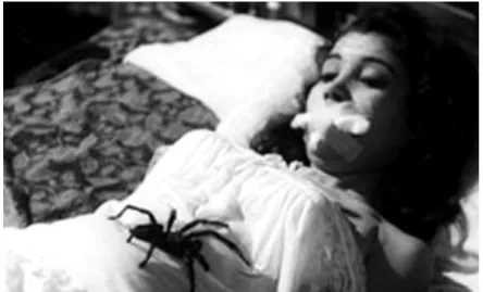 Figura 11 - Fotograma do filme À meia-noite levarei sua alma (1964), de José Mojica Marins:  o grotesco no cinema do mestre do terror brasileiro 