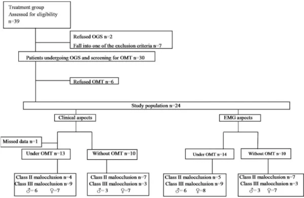 Figure 1- Flow chart: sample distribution according to groups and period of evaluation
