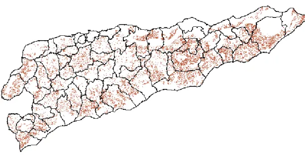 Figura 31- Imagem com as Zonas Marginais para a cultura do Algodão. 