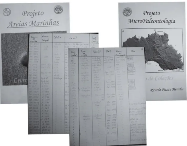 Figure 1. Laboratory books containing information about the processing of the works. 