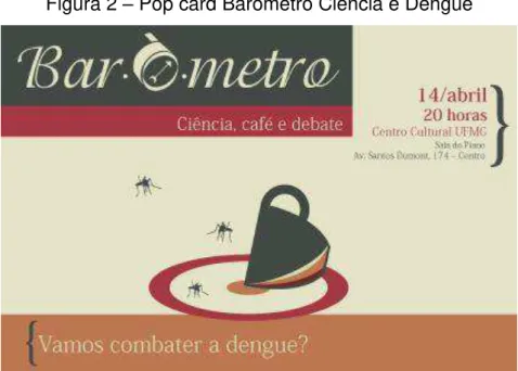 Figura 2  – Pop card Barômetro Ciência e Dengue 