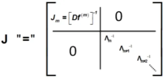 Figura 2.1: Representa¸c˜ ao de J : X → X como uma matriz de dimens˜ao infinita.