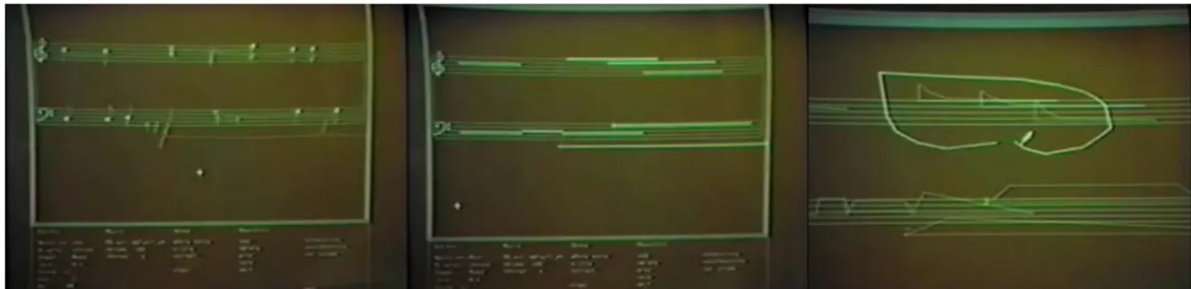 Fig. 7 SSSP (Structured Sound Synthesis Project) by William Buxton, 1978 