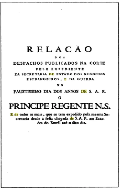 FIGURA 1  – Marco inicial da Documentação Jurídica no Brasil 