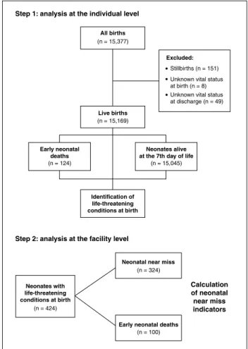 Figure 1 -  Study analysis lowchart1,000 live births. The SNOR refers to the number of neonatal 