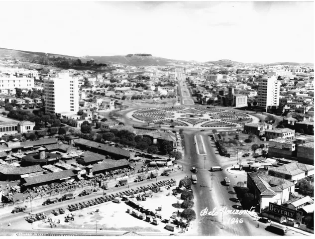 Figura 4 - Vista com a Praça Raul Soares em 1946 – Arquivo Público da cidade de Belo  Horizonte 