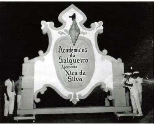 Figura 2  – Carro alegórico do Salgueiro, carnaval 1963   Acervo - Acadêm icos do Salgueiro