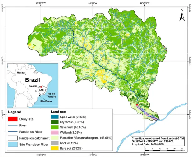 Figura 2.2: Mapa de cobertura do solo da Área de Proteção Ambiental da Bacia do Rio  Pandeiros