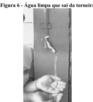 Figura 6 - Água limpa que sai da torneira 