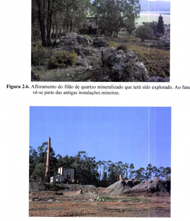Figura  2.7.  Vista  panorâmica  da  zona de escombreira  da mina  da Herdade  da Mostardeira.