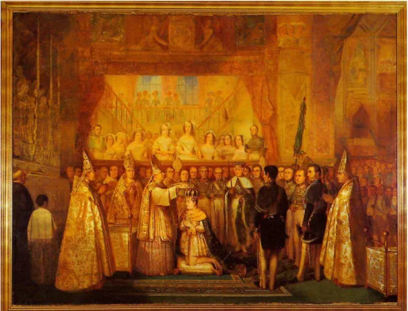 Figura 13 Coroação de Dom Pedro II óleo sobre tela de François Moreaux 1842 Museu Imperial  Petrópolis 