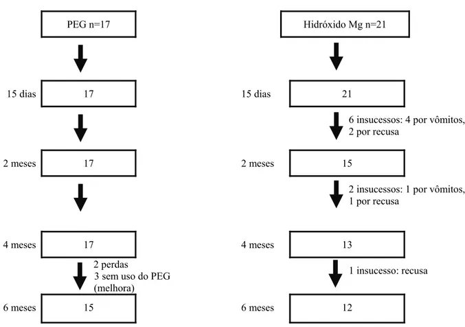 Figura 1 –Registro dos fatores que influenciaram o tratamento. 