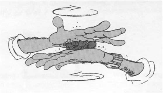 Figura 3.4 – O processo de abrasão (Fonte: Metso Minerals, 2002) 