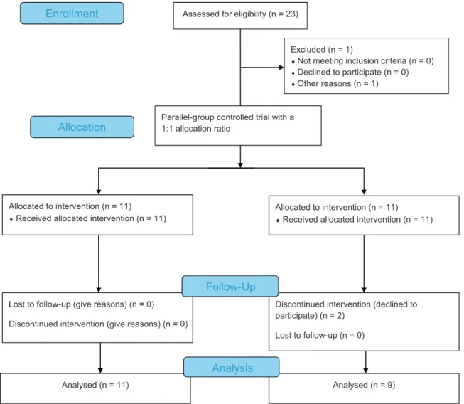 Figure 1 Study flowchart according to the Consolidated Standards of Reporting Trials statement
