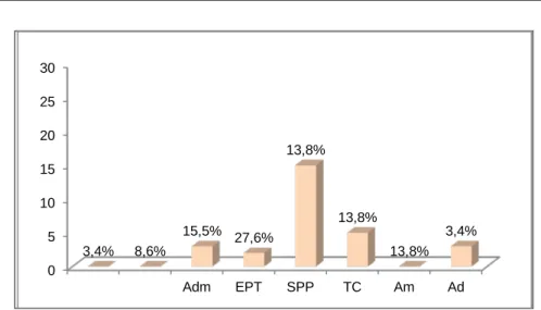 Figura 2 – Percentagem de trabalhadores por classe etária. 