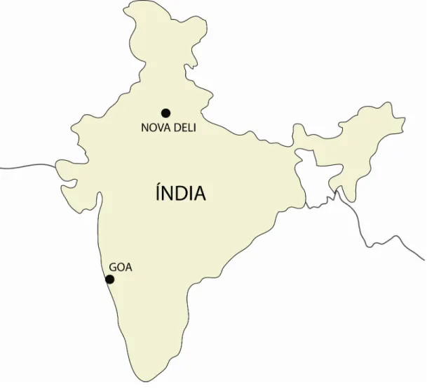 Figura 1  Mapa da Índia 