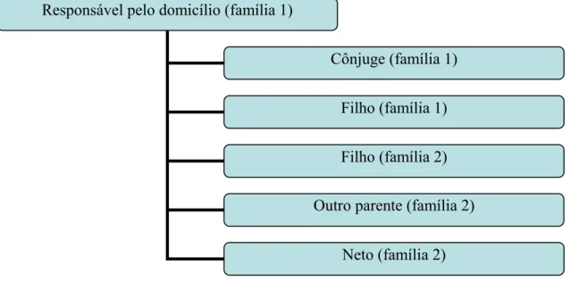 FIGURA 1 – Caracterização dos indivíduos em relação ao responsável pelo domicílio  Responsável pelo domicílio (família 1) 