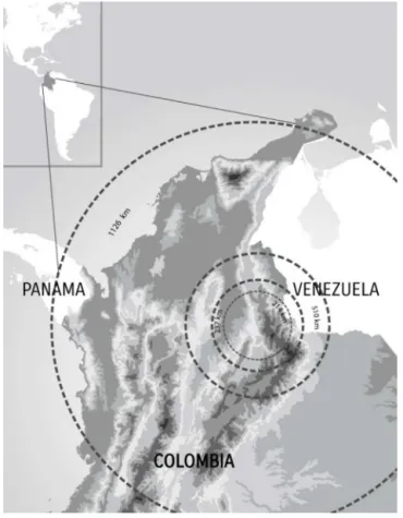 Figure 1 Coverage of air ambulances used to transport ill neonates participating in the study.