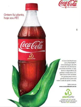 Figura 2  – anúncio publicitário da marca de refrigerantes Coca-Cola 