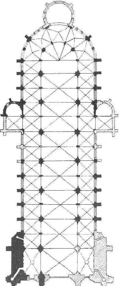 Figura VIII  – Plano da Catedral de Sens. 