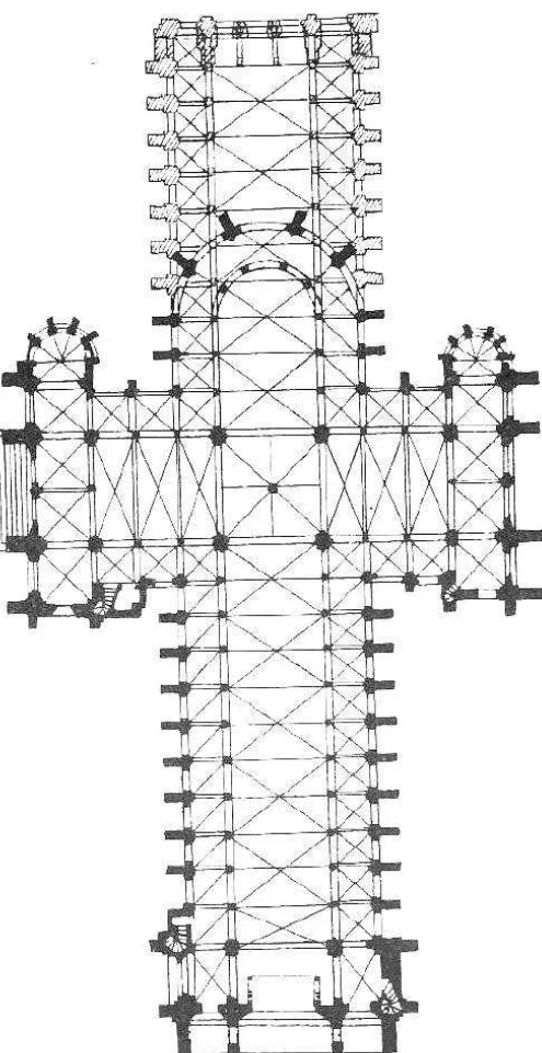 Figura IX  – Plano da Catedral de Laon. Sua construção se 