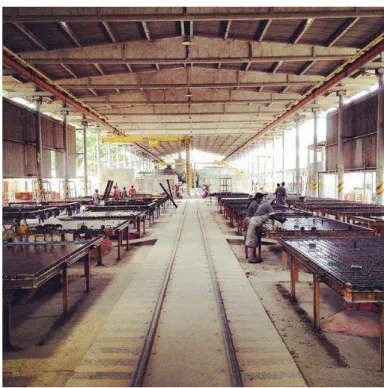 Figura 41. Fábrica de peças industrializadas em Belo Horizonte (PRECON).  Foto: Geraldo Ângelo Silva Dinho