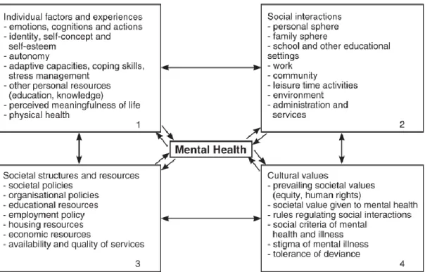 Figura 4. Domínios dos Determinantes de Saúde Mental.
