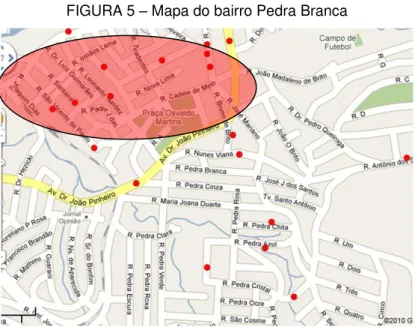 FIGURA 5  – Mapa do bairro Pedra Branca 