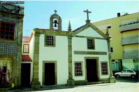 Fig. 1 - Fachada principal da Capela de Santa Anastácia, na Foz do Douro. 