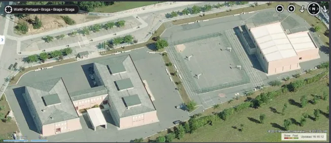Figura 1 – Vista aérea da escola sede 4