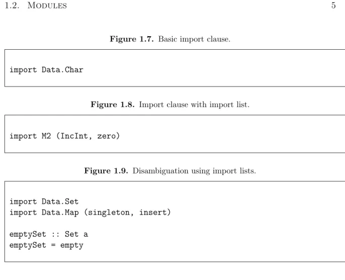 Figure 1.7. Basic import clause.