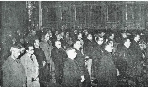 Fig. 10 - Aspecto da assistência à missa do dia 1 de Dezembro de 1939 na Sé Nova.