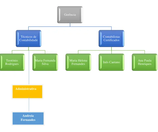 Figura 2  Organograma da “Soluções Contábeis” 