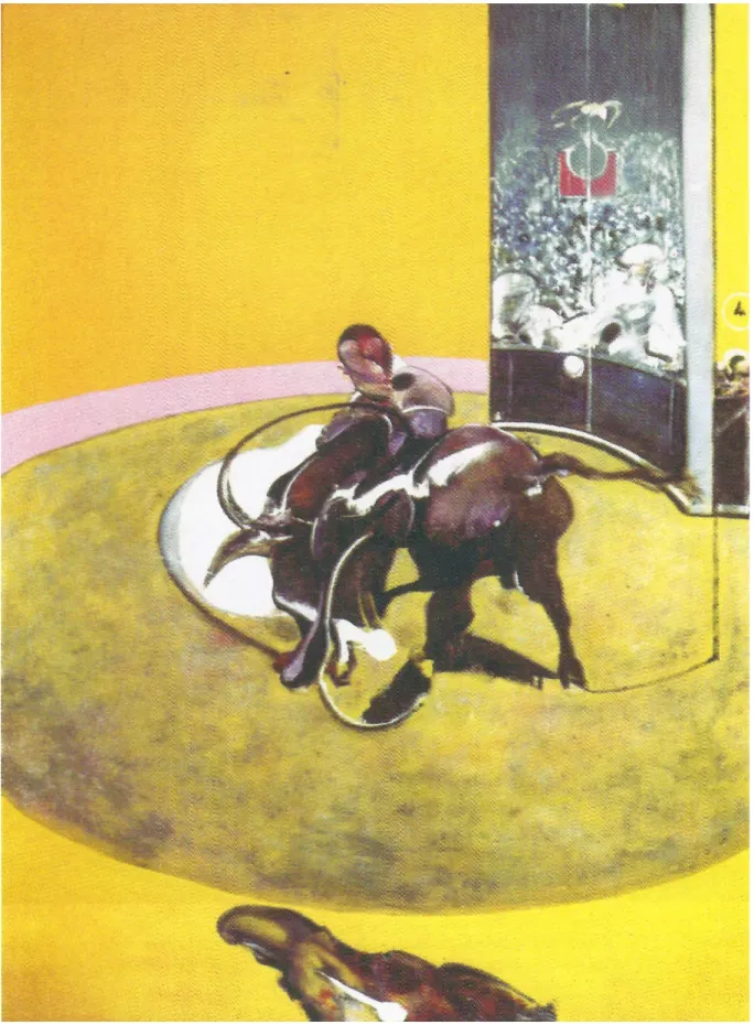 FIGURA 6 - BACON, Francis. Estudo para uma corrida, nº 1, 1969   (óleo sobre tela, 198 x 147,5 cm) 