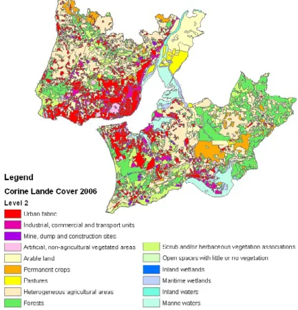 Figure 1: Land Uses in Lisbon Metropolitan Area (2006)