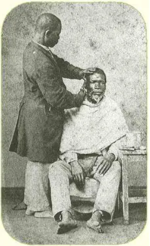 FIGURA 4 : Os escravos que exerciam ofícios especializados, como o barbeiro,  eram mais valorizados no mercado de cativos 213 