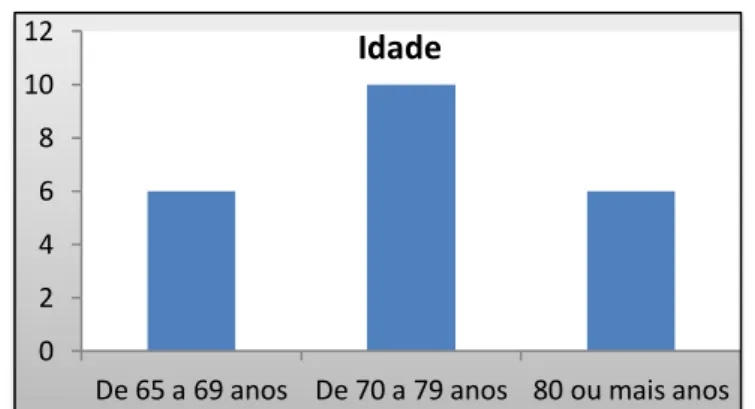 Gráfico nº 1 – Idade dos participantes 