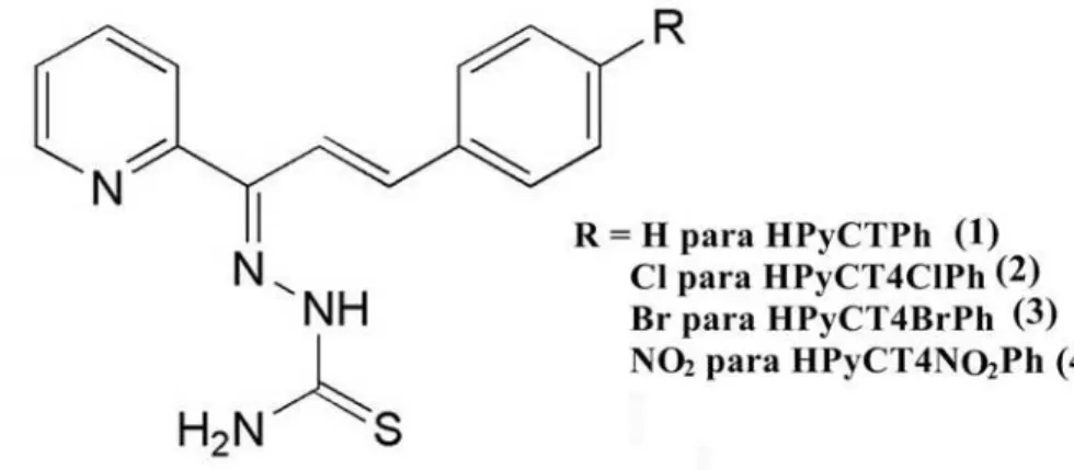 Figura 3.2 – Estrutura proposta para as tiossemicarbazonas obtidas neste trabalho.  3.1 Caracterização dos compostos 