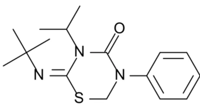 Figura 2  – Estrutura molecular do benalaxil. 
