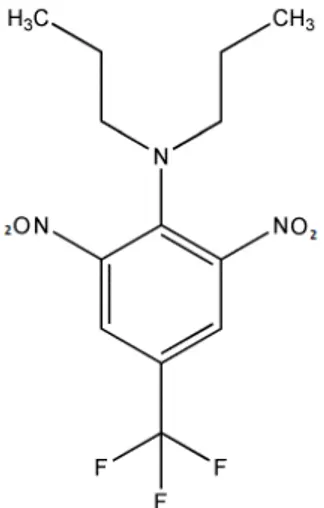 Figura 18  – Estrutura molecular da trifluralina. 